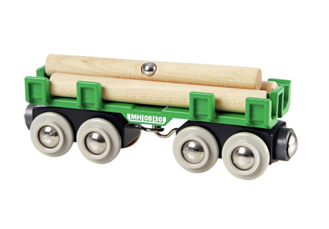 BRIO Togvogn med tømmer 33696