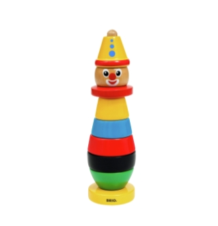 Brio stabel klovn i træ 30120