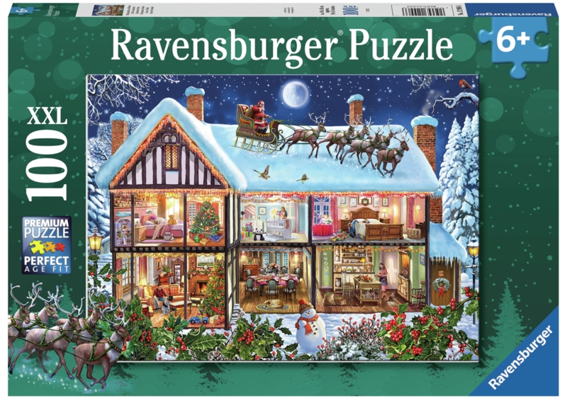 Ravensburger Puslespil Christmas At Home xxl Brikker