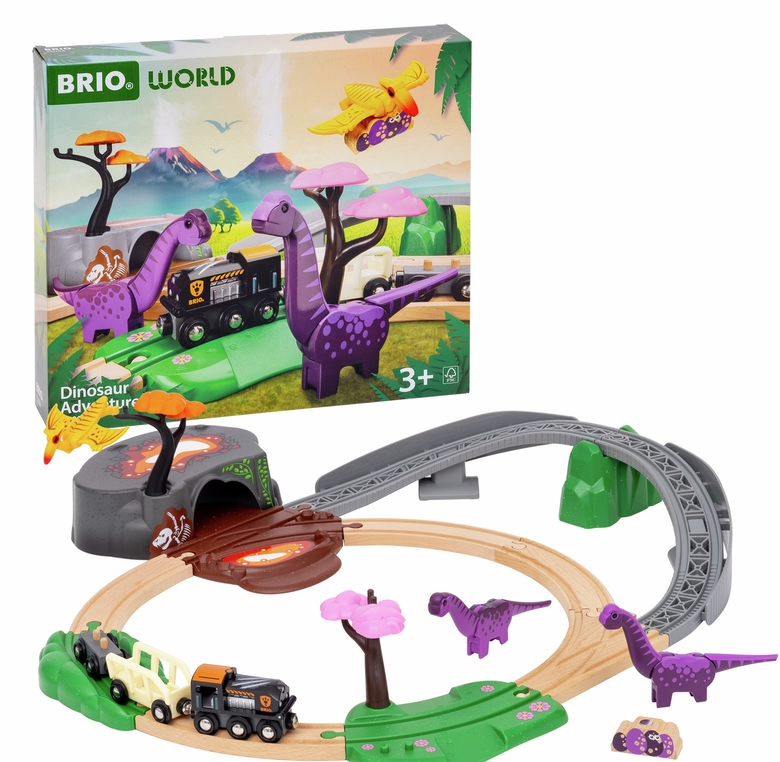 BRIO Togbanesæt med dinosaurer 36094