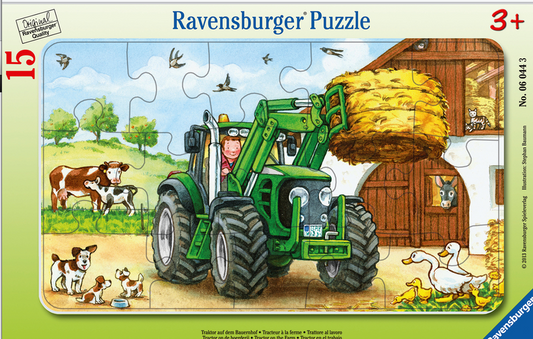 Ravenburger Puslespil Tractor On The Farm 15 Brikker