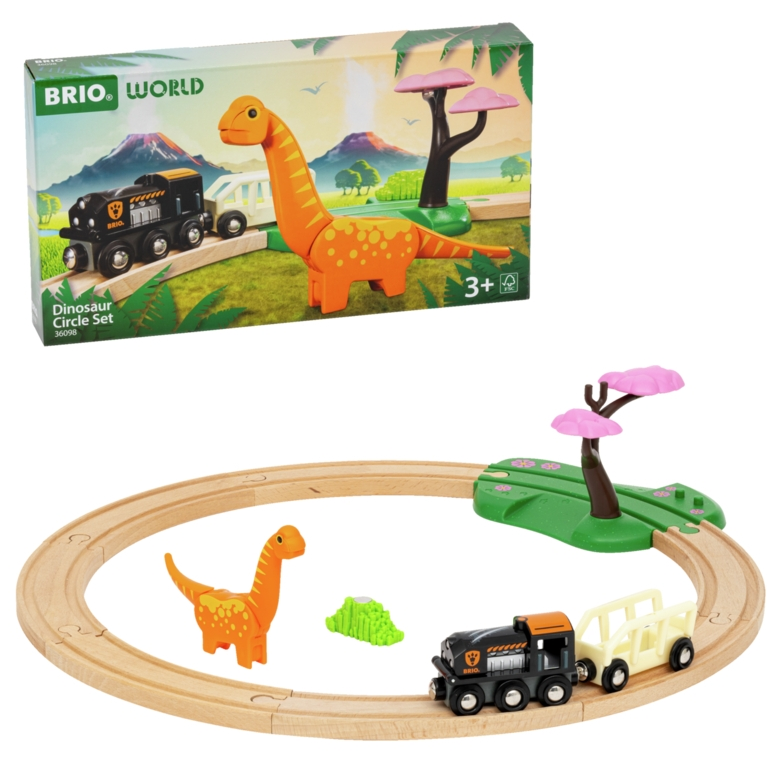 BRIO Togbane Cirkelsæt med dinosaur 36098