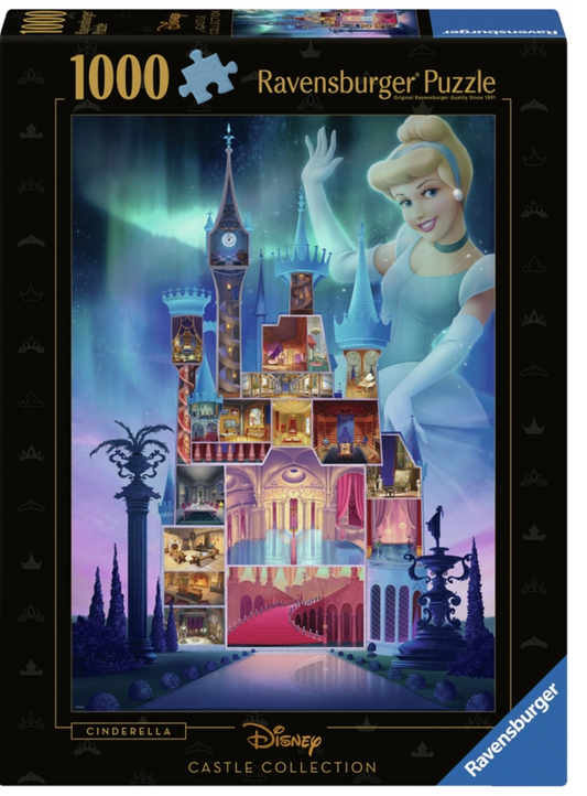 Ravensburger Puslespil Disney Castles Cinderella 1000 Brikker