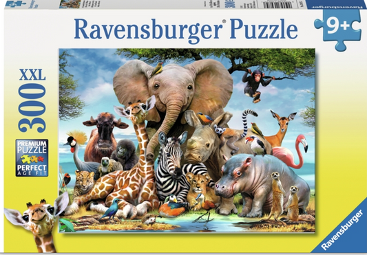 Ravensburger Puslespil African Friends 300 Brikker