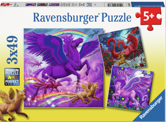 Ravensburger Puslespil Mythical Majesty 3x49 Brikker