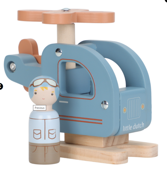 Little Dutch - Helikopter m/træfigur