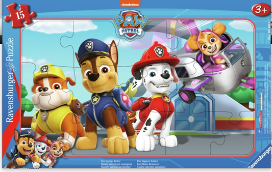 Paw Patrol puslespil 15 brikker