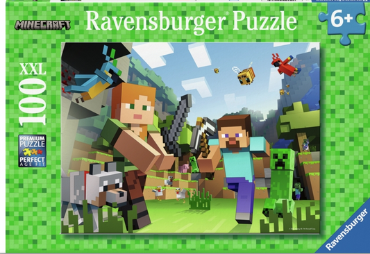 Ravensburger Minecraft eventyret venter 100 brikker