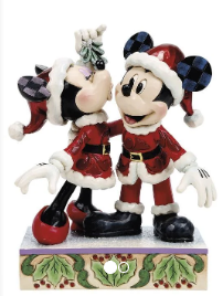 Disney Mickey og Minnie under mistelten