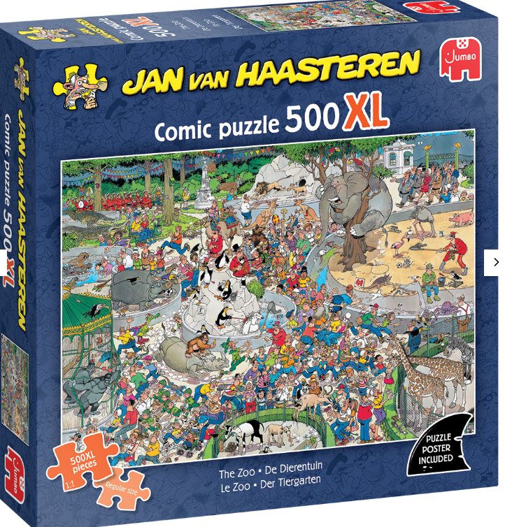 Jan Van Haasteren zoologisk have 500 brikker XL