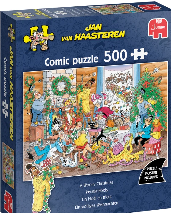 Jan Van Haasteren - A Woolly Christmas - 500 brikker