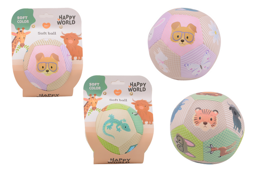 Happy World soft ball in soft colors