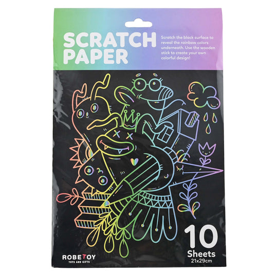 SCRATCH REGNBUE A4 10 ark