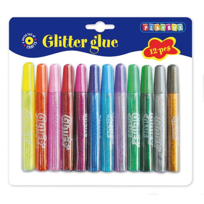 12 stk Glitter Glue