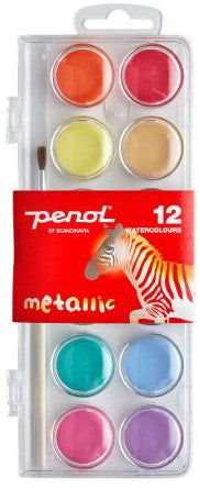Penol Farvelade x12 Metallic 30mm +3år 22x9cm