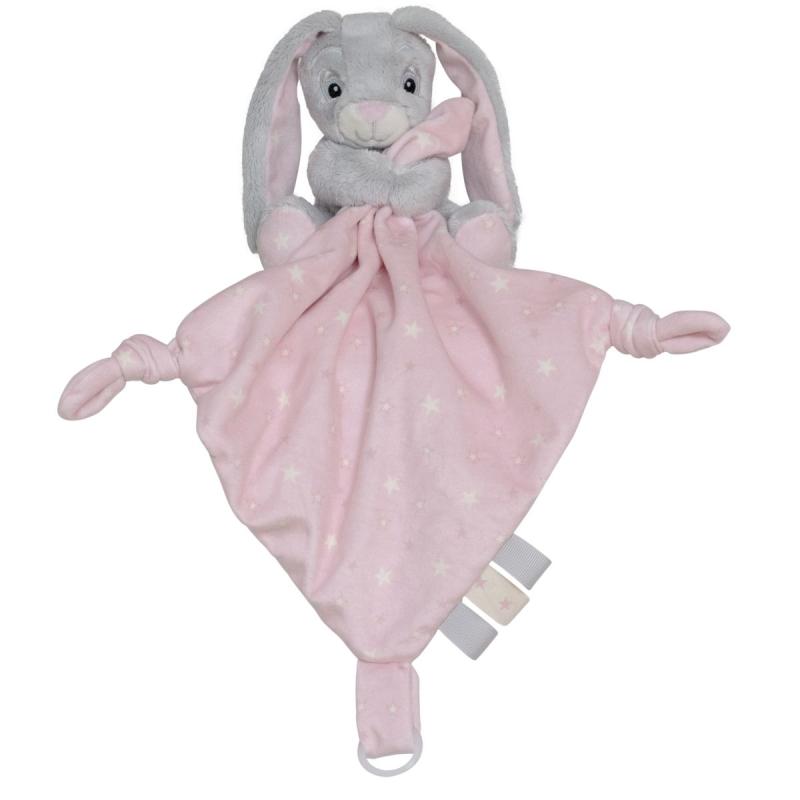 NUSSEKLUD MY NEWBORN STAR BUNNY ROSA 22CM MY TEDDY