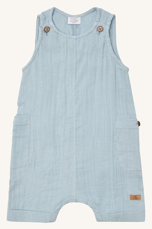 Hust and Claire suit muslin blå 86 cm