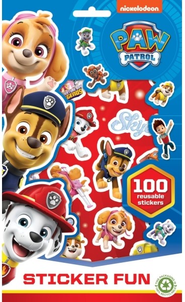 PAW PATROL Stickers bog med 100 stickers