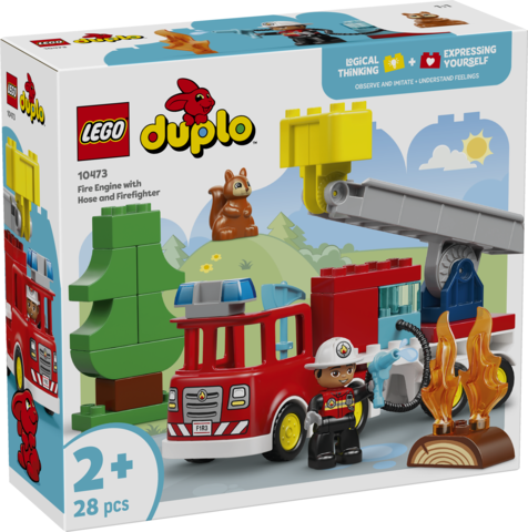 LEGO Duplo Brandbil med slange og brandmand 10473