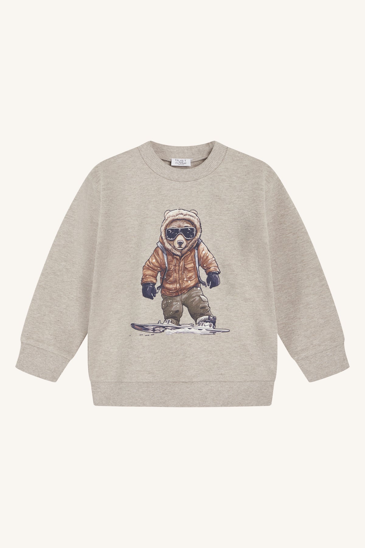 Hust and Claire sweatshirt med bamse motiv 110 cm