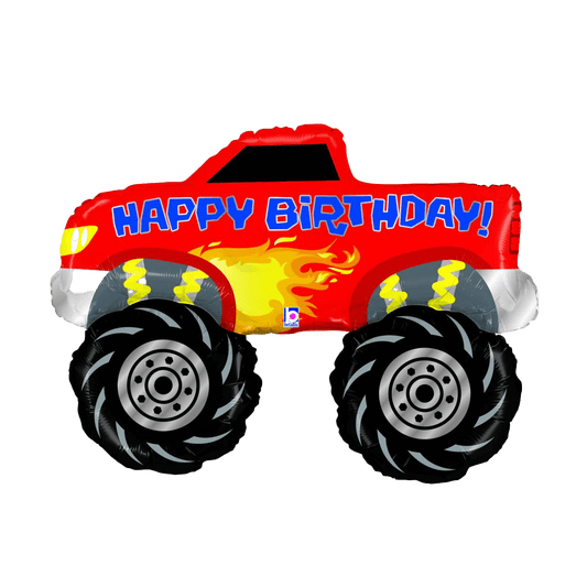 Monster Trucks happy birthday folie ballon