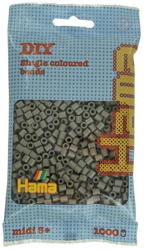 HAMA Hama midi perler 1000stk gråbrun 207-117
