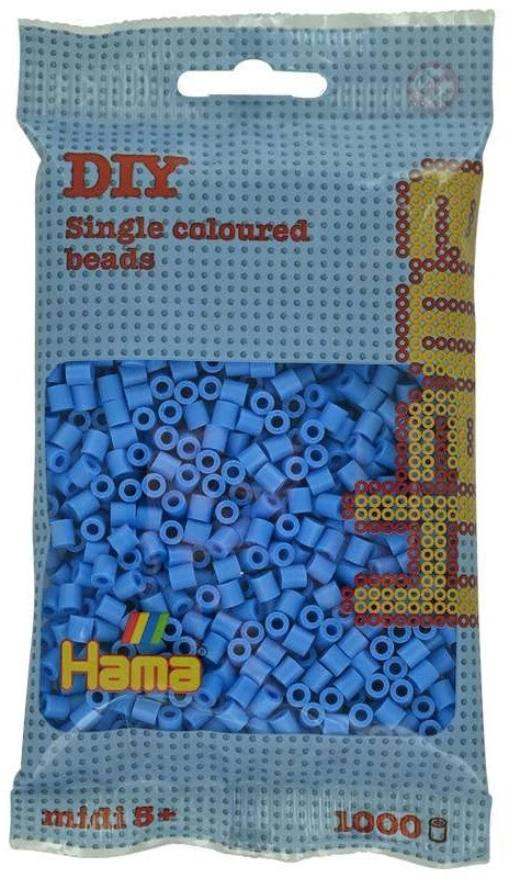 HAMA Hama midi perler 1000stk klar blå 207-119