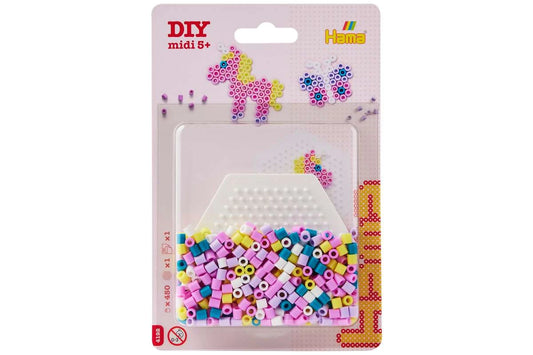 HAMA Hama midi blister lille hexagonal plade + perler