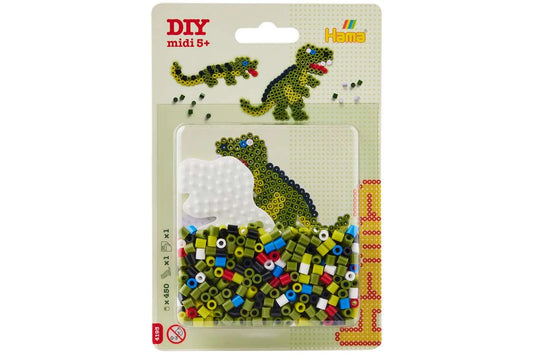 HAMA Hama midi blister lille dinosaur plade + perler