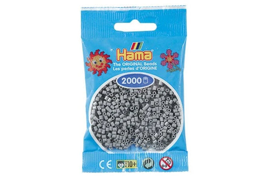 Hama mini perler grå 501-17