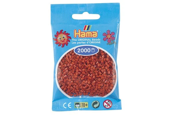 Hama mini perler rødbrun 501-20