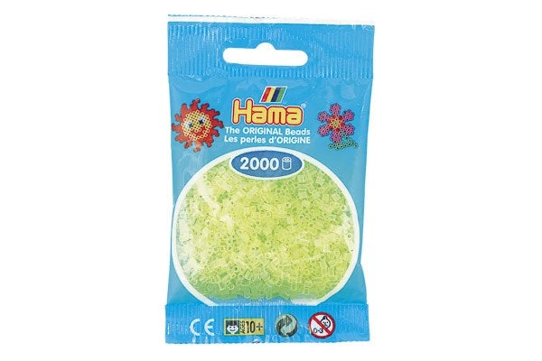 Hama mini perler neon gul 501-34