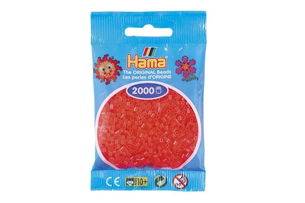 Hama mini perler neon rød 501-35