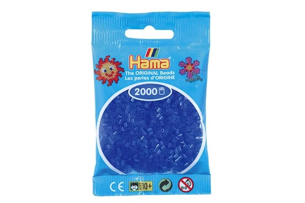 Hama mini perler neon blå 501-36