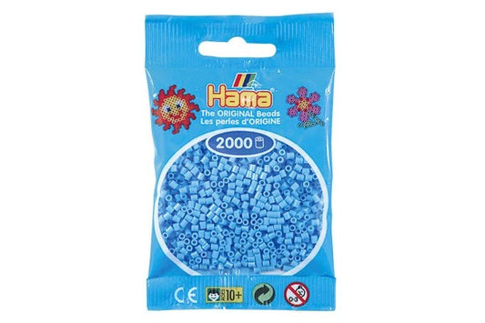 Hama mini perler pastel blå 501-46