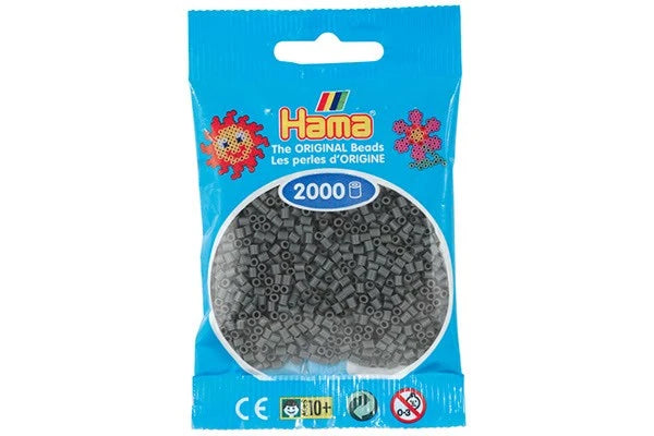 Hama mini perler mørkegrå 501-71