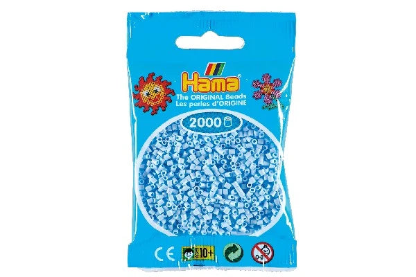 Hama mini perler pastel isblå 501-97