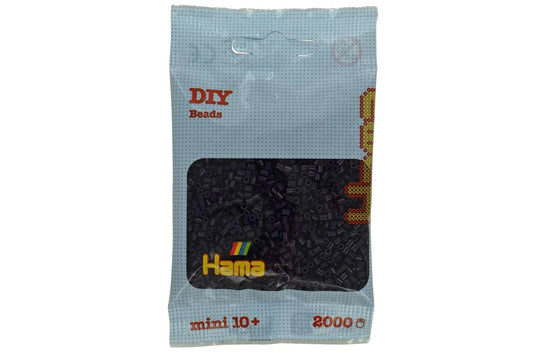 Hama mini perler 2000stk mørk aubergine 501-108