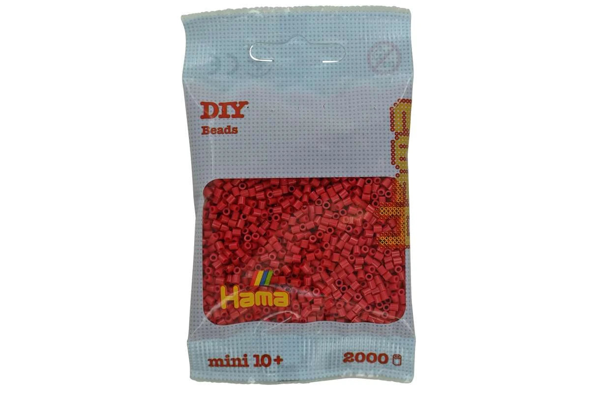 Hama mini perler 2000 stk kirsebærrød 501-114