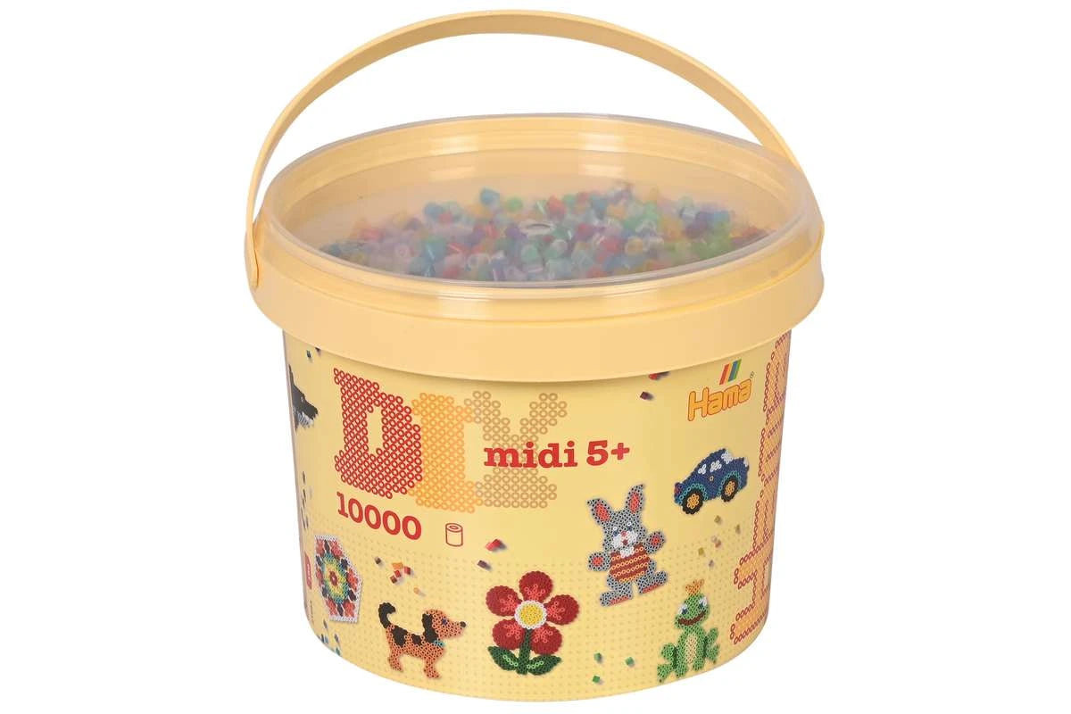 Hama Midi Perler – 10.000 stk Transparent Mix (nr. 53)&nbsp;