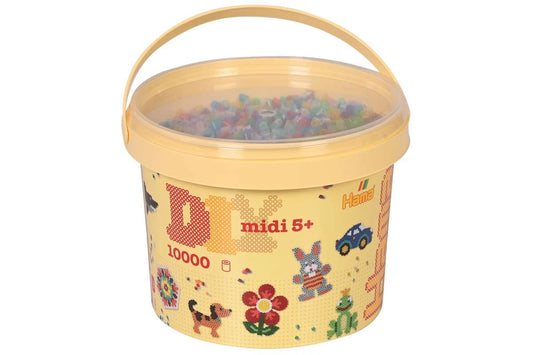 Hama Midi Perler – 10.000 stk Transparent Mix (nr. 53)&nbsp;