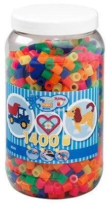 HAMA Hama maxi 1400stk i bøtte neon mix 51