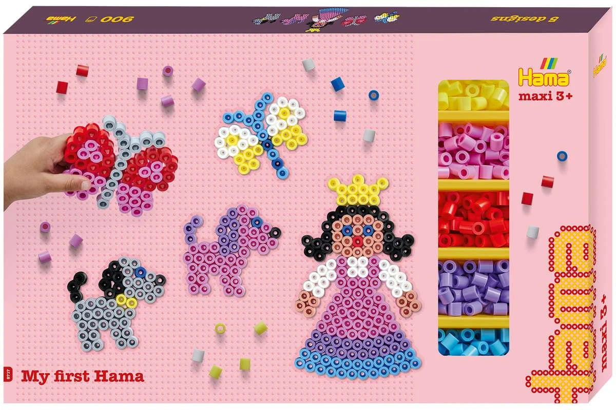 HAMA Hama maxi gigant gaveæske m/900 perler+3 plader