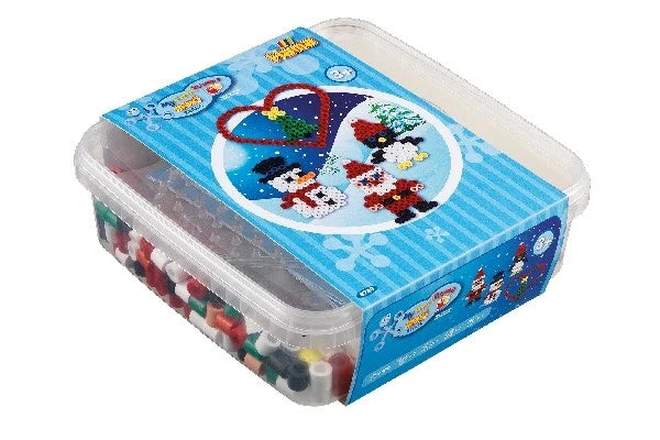 HAMA Hama maxi bøtte 600perler + plade 8206, Jul