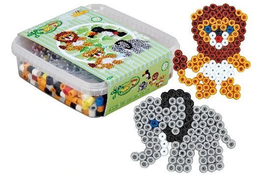 Hama Maxi 600 Perler og 2 Stiftplader i Bøtte 8751