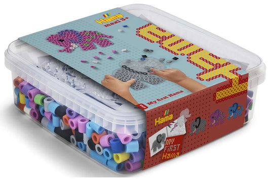 HAMA Hama maxi bøtte perler og stiftplade Elefant