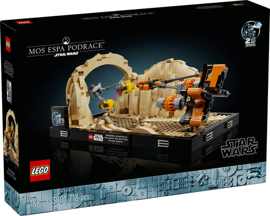 LEGO Star Wars Diorama med Mos Espa-podrace 75380