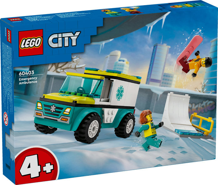 LEGO City Ambulance og snowboarder 60403