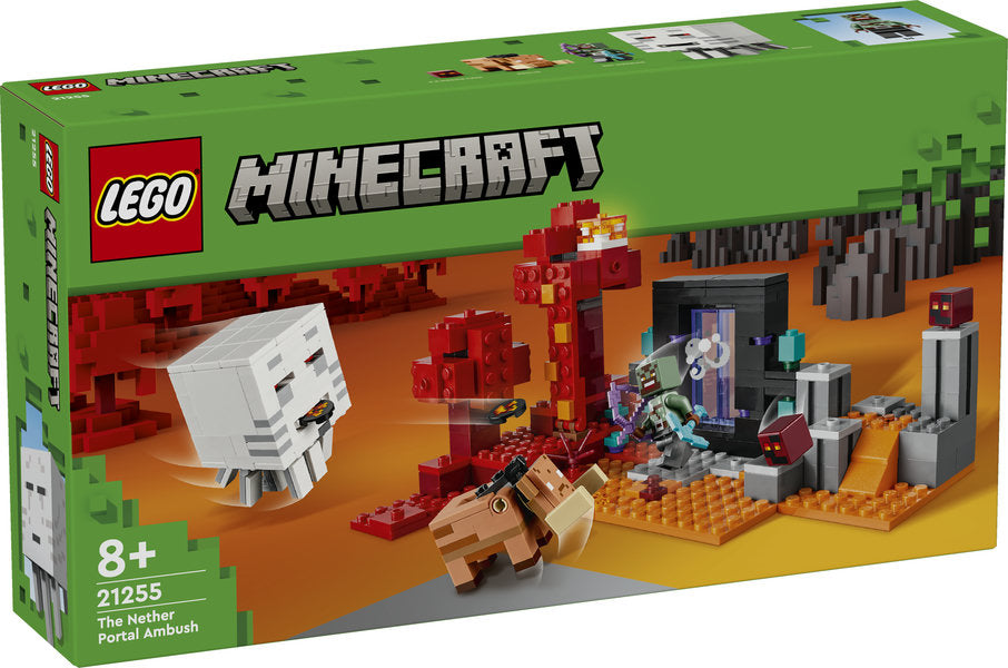 LEGO Minecraft Baghold ved Nether-portalen 21255