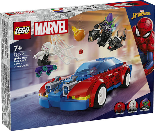 LEGO Marvel Spider-Mans racerbil og Venom Green Goblin 76279